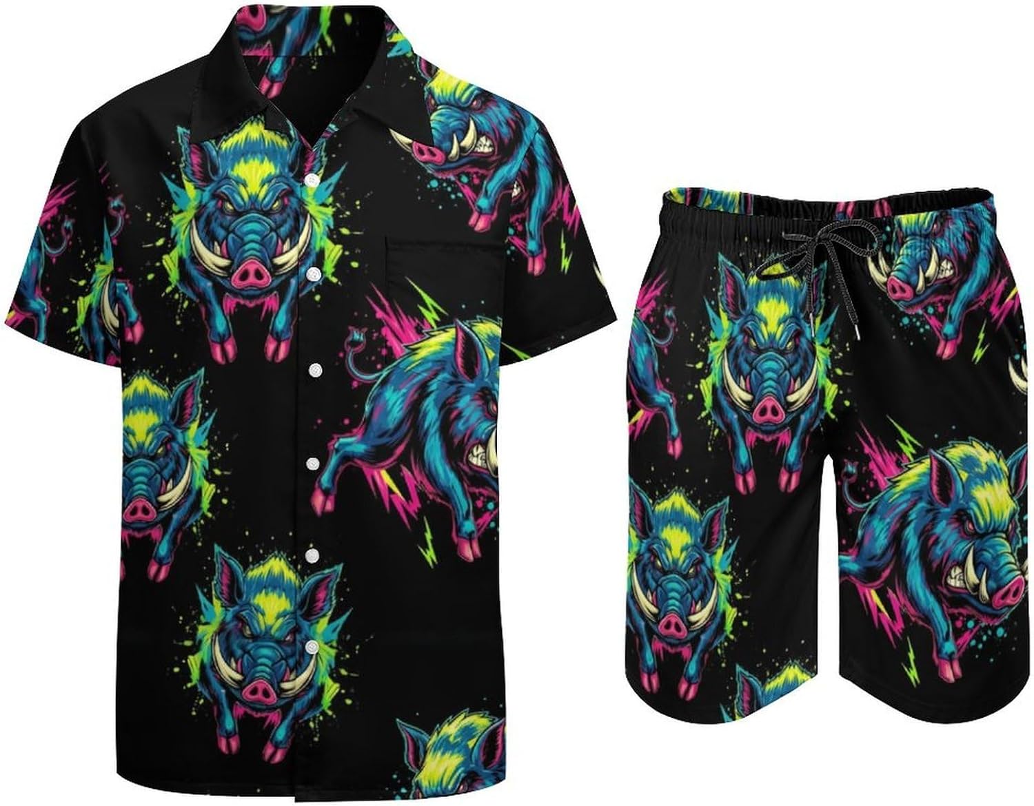 Cartoon Sheep Casual Beach Suit Summer Beach Shorts 80s 90s Men's Swim Trunks Printed Beach Shorts