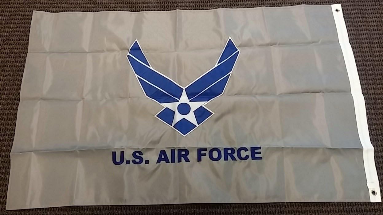 United States Air Force Double Sided Nylon Embroidered 3x5 Foot Flag Banner USAF