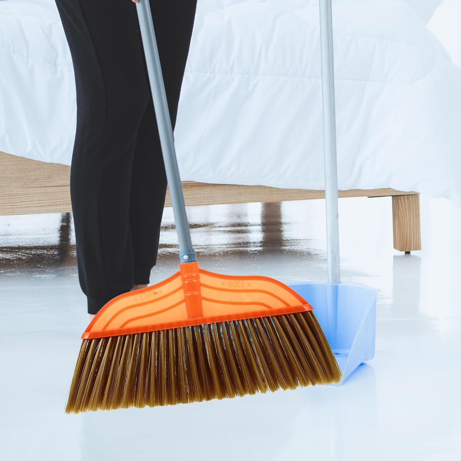 Zerodeko Broom Head Replacement Soft Bristle Sweeper Head Household Outdoor Cleaning Broom Part for Kitchen and Floor Use