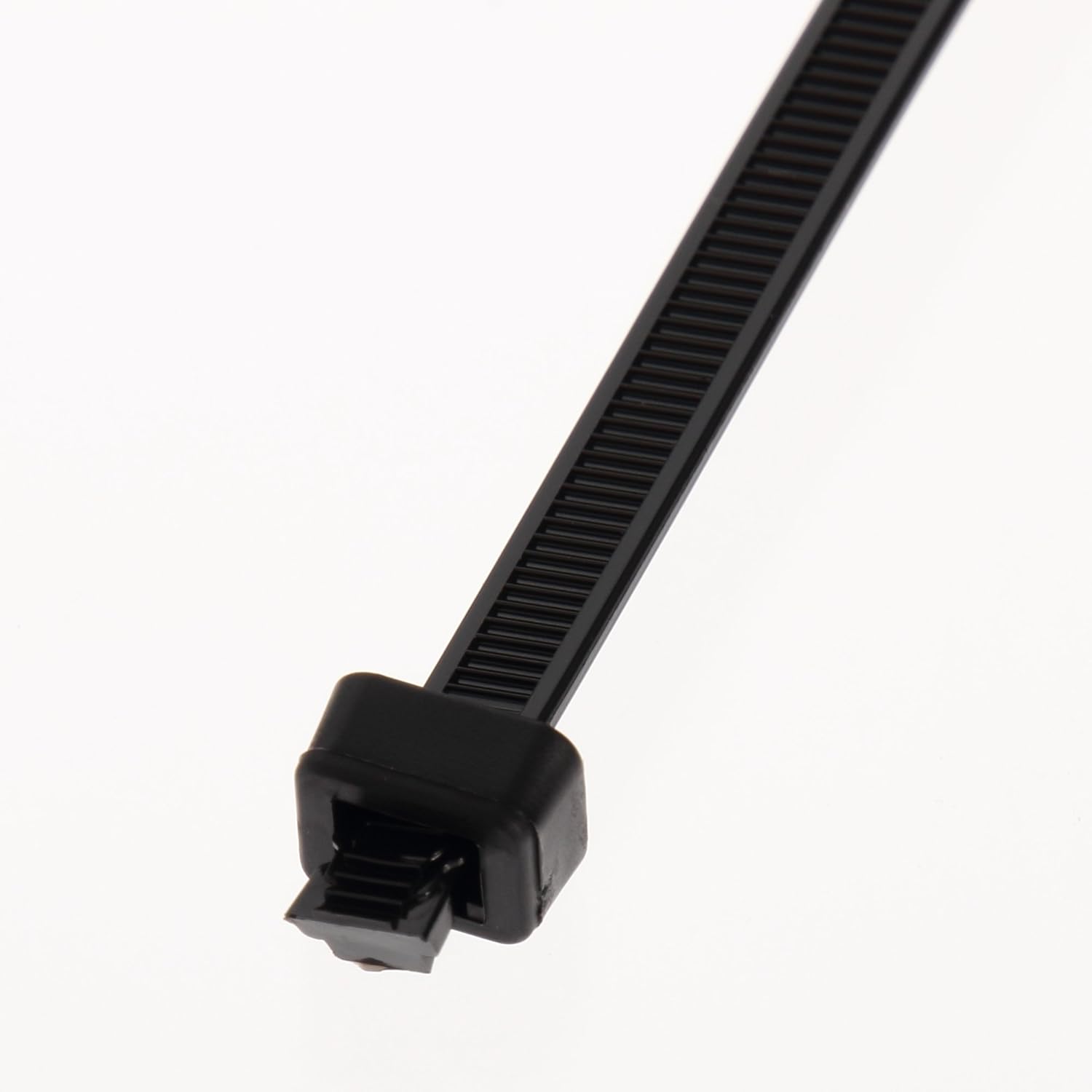 Panduit SST3I-C0 Sta-Strap Cable Tie, Weather Resistant Nylon 6.6, Intermediate Cross Section, Straight Tip, 40lbs Min Tensile Strength, 3.00" Max Bundle Diameter, 0.040" Thickness, 0.135" Width, 11.0" Length (Pack of 100)