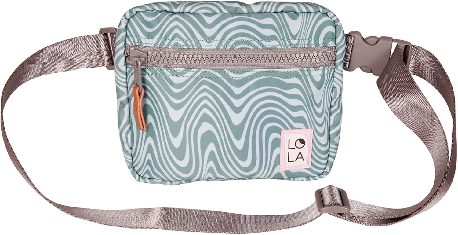 Sleek Hippie Waist Crossbody Fanny Pack Nylon Bag