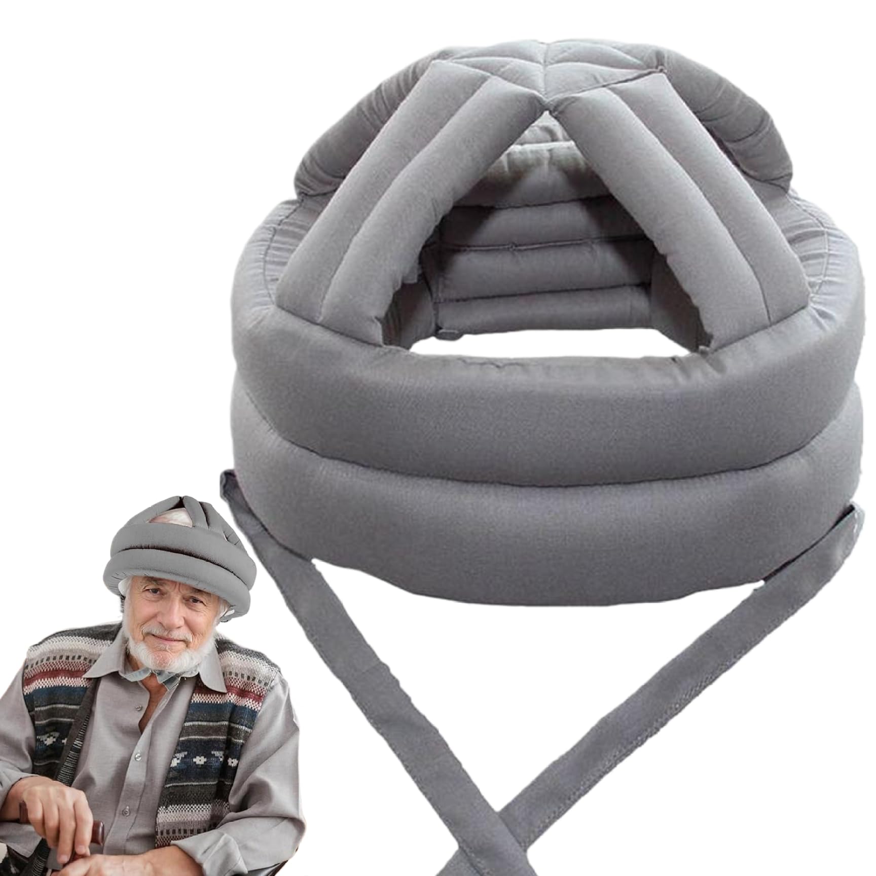 Special Needs Helmet, Thick Soft Protective Helmet for Elderly, Adjustable Anti Fall Safety Helmet, Head Protection Concussion Helmet for Walking