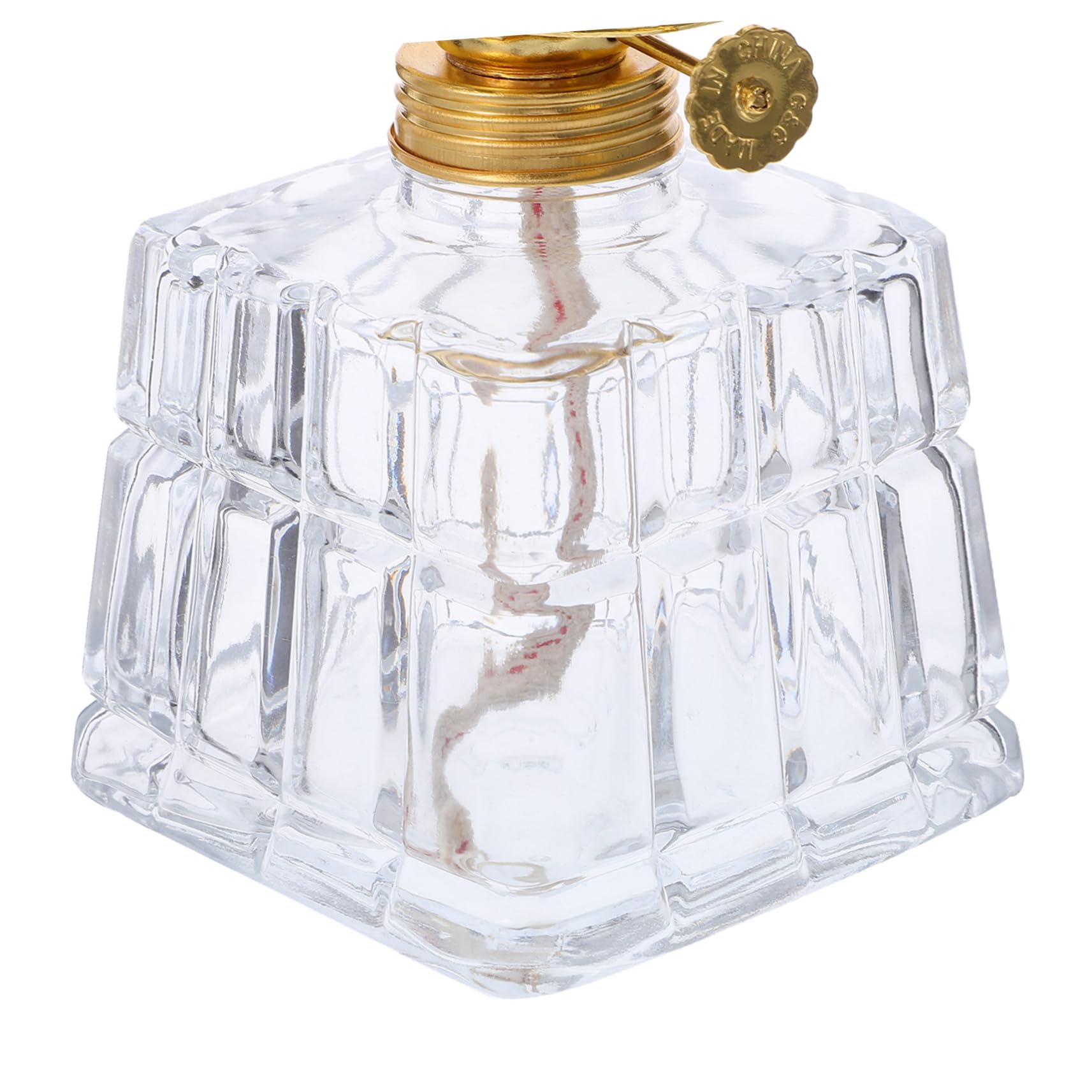 Lampe à Huile Vintage en Verre et Fer 350 ML pour Intérieur et Extérieur