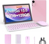 Vista 7 de Tableta de 10.1 Pulgadas Android 15.0, RAM 20GB (4+16Expand)+ROM 128GB, Batería de 6000mAh, Cámara Dual 2+8MP, Pantalla IPS HD Touch de 1280*800