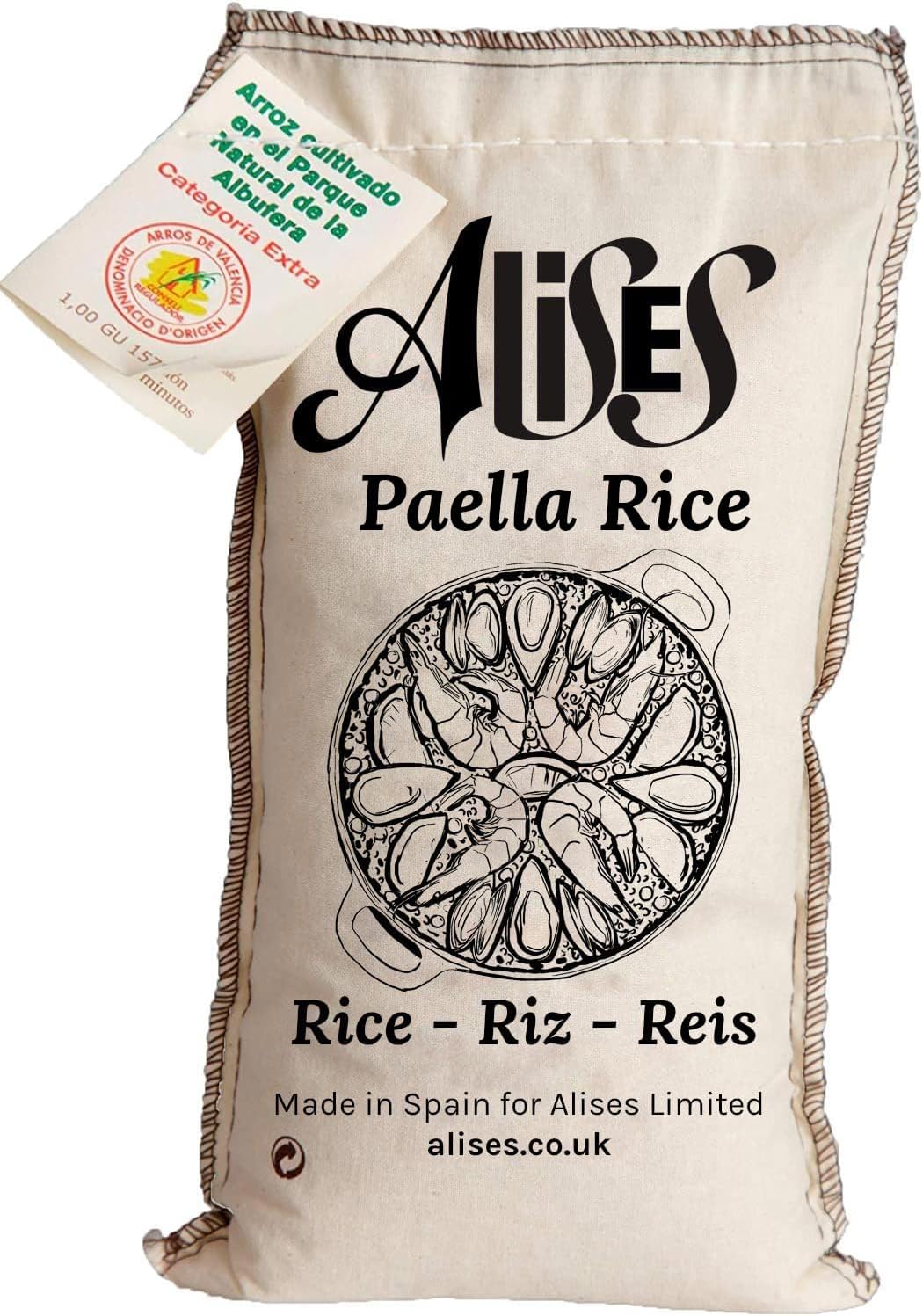 1 Kg Paella Rice Bahia D.O. Valencia - Arroz Bahia, Spanish Premium Rice for Paella
