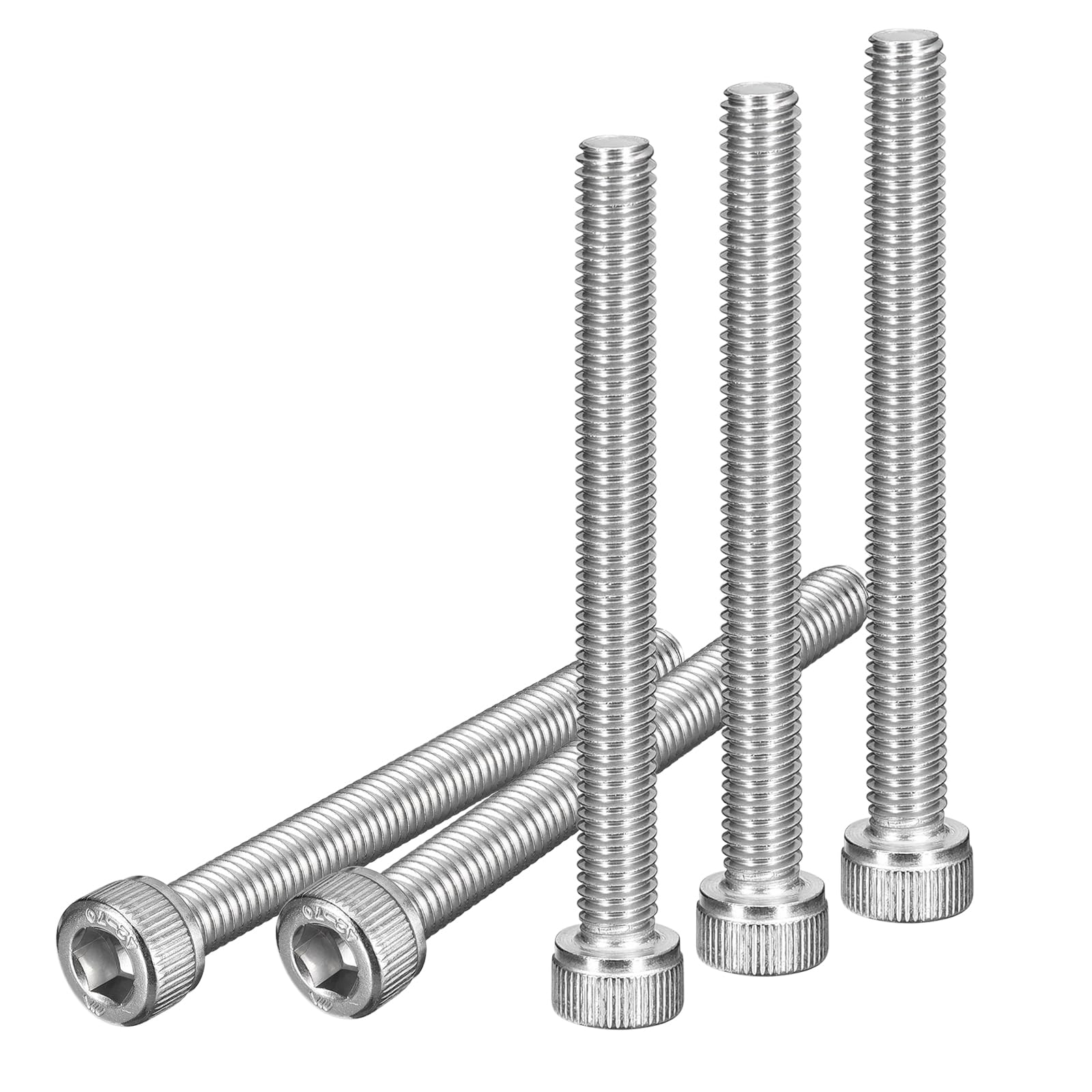 DTGN M6x60mm Socket Head Cap Screws Bolts, 5Pcs 304 Stainless Steel 18-8, Metric Machine Hex Socket Screw, Hex Drive