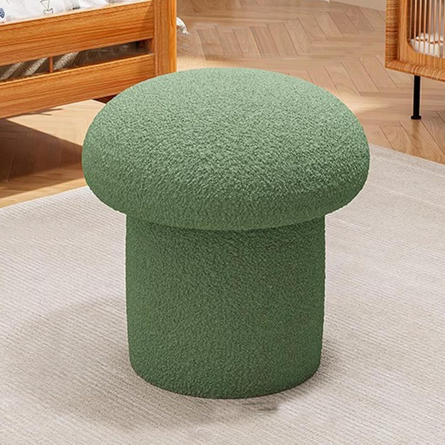 Pouf champignon polaire pour une chambre cosy et élégante