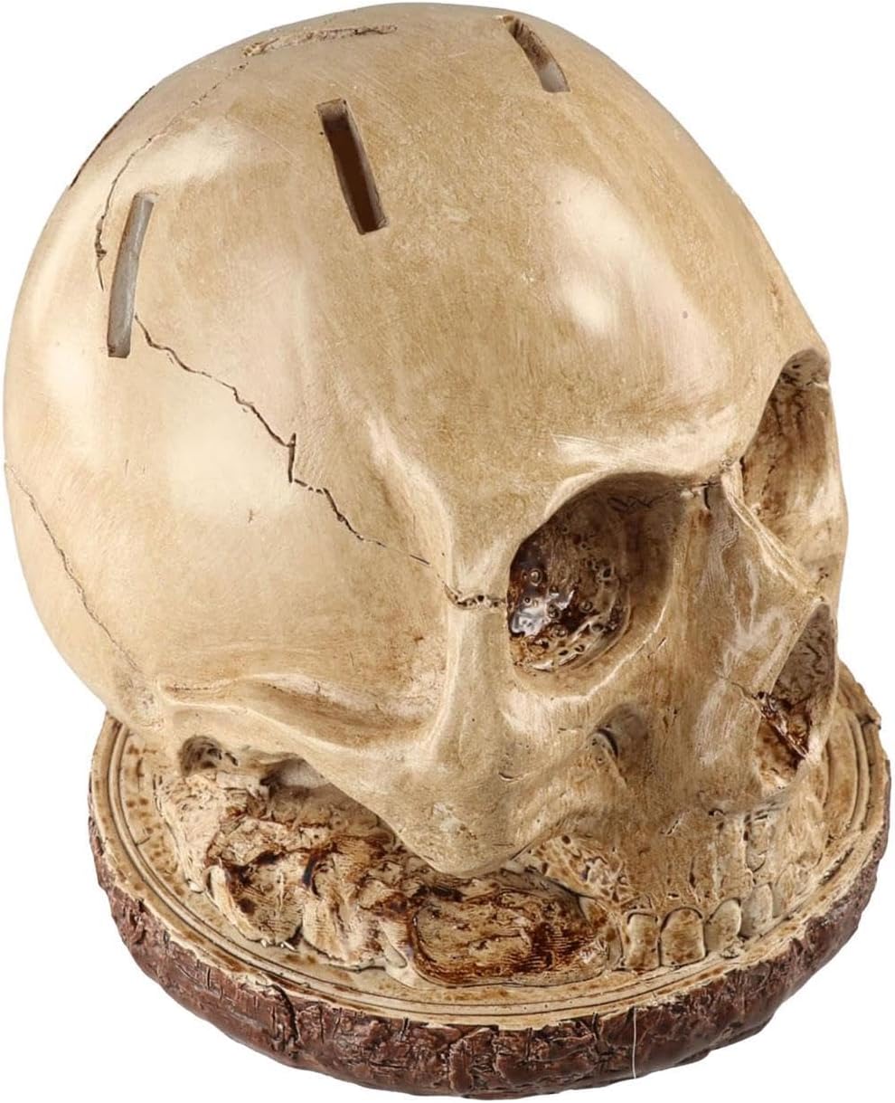 Empty Block Holder Skull, Creepy Knives Stand, Gothic Kitchen Storage