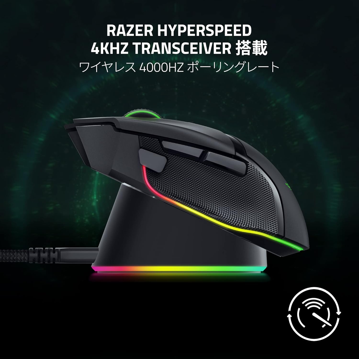 Razer Basilisk V3 Pro 有線 Bluetooth 5.0 2.4GHz ワイヤレス 両対応 
