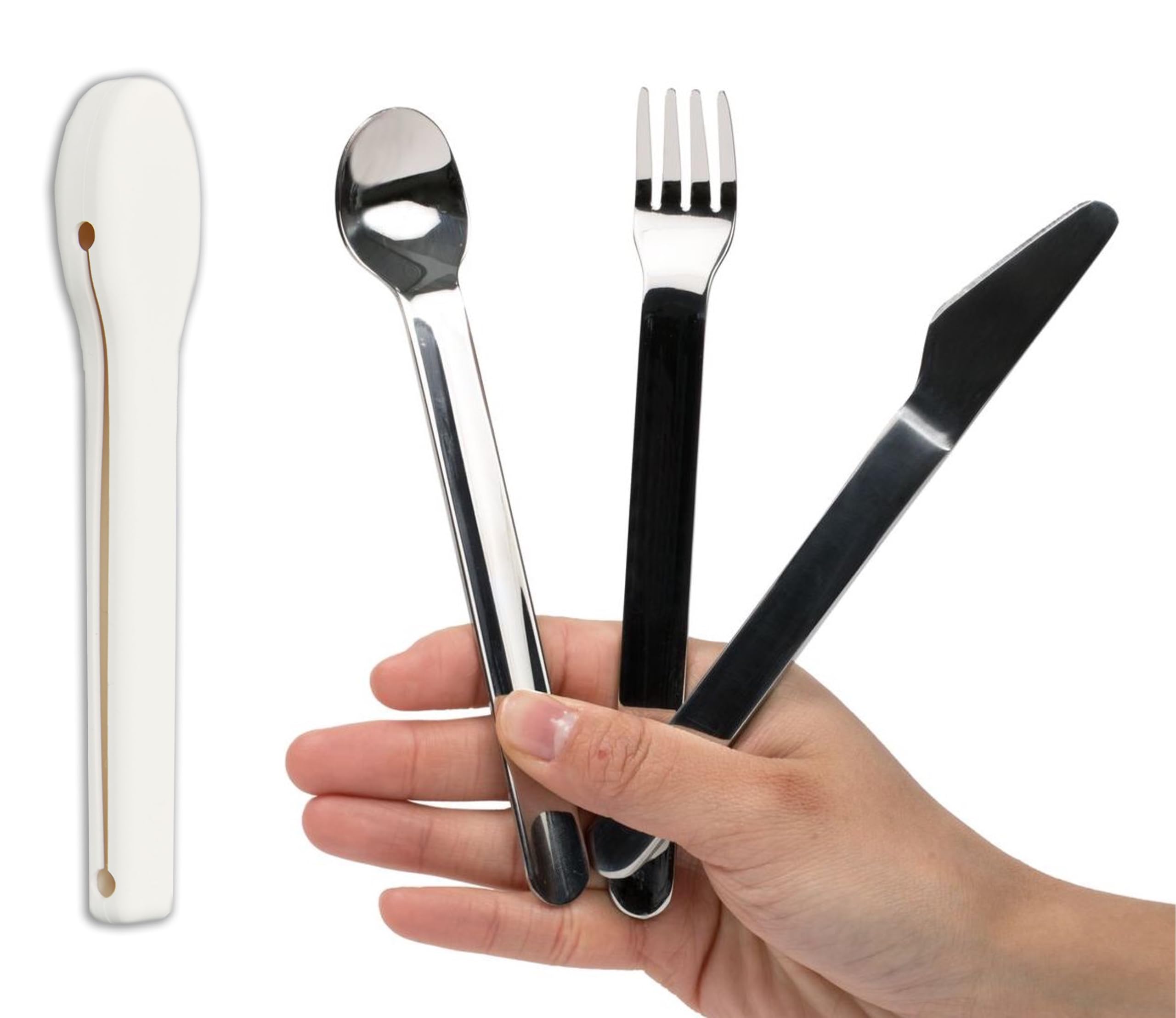 Portion Control Flatware for Healthy Eating & Bariatric Diet with Silicone Case (1)