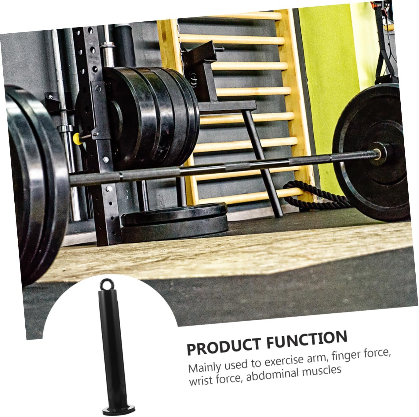 Mikinona Gym Weight Stand Rack for Barbell and Dumbbell Storage Painted Steel Holder Tray for Home Fitness Equipment Strength Training Accessory for Grip and Arm Workout