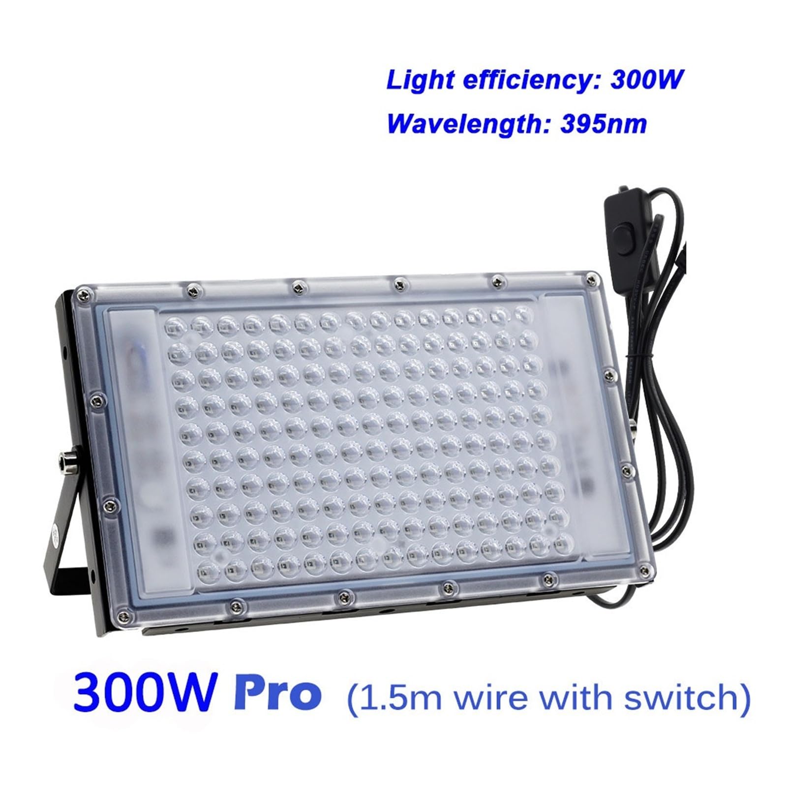 1 szt. 300 W Wydajność światła czarnego na scenie 395 nm LED UV Reflektor 100 Wodoodporny Dyskoteka Party Podświetlenie sceny Powszechnie używane(300W X)