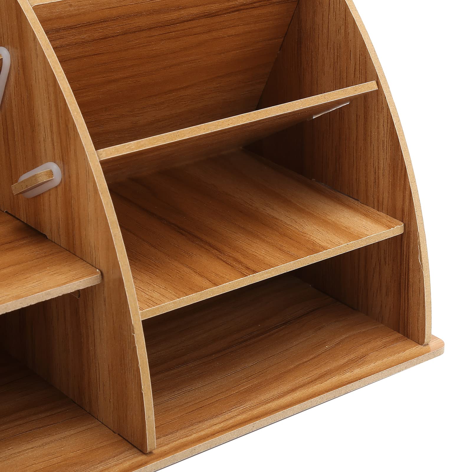 Étagère De Rangement Bureau En Bois TOPINCN - Organisateur Portables, Stylos, Accessoires