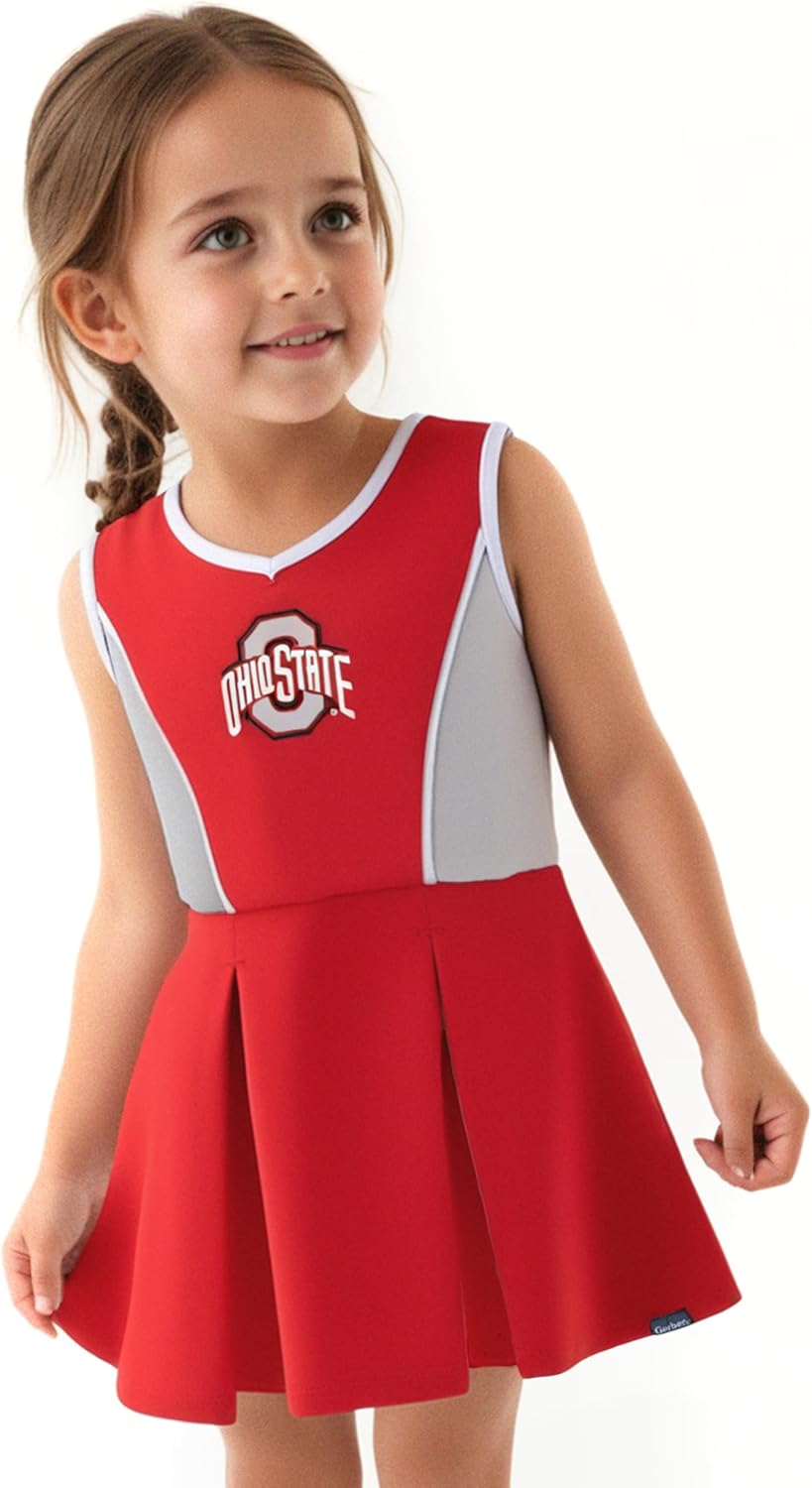 Gerber Baby Girls' Toddler NCAA College Team Cheer Dress & Bloomer Set - Image 5