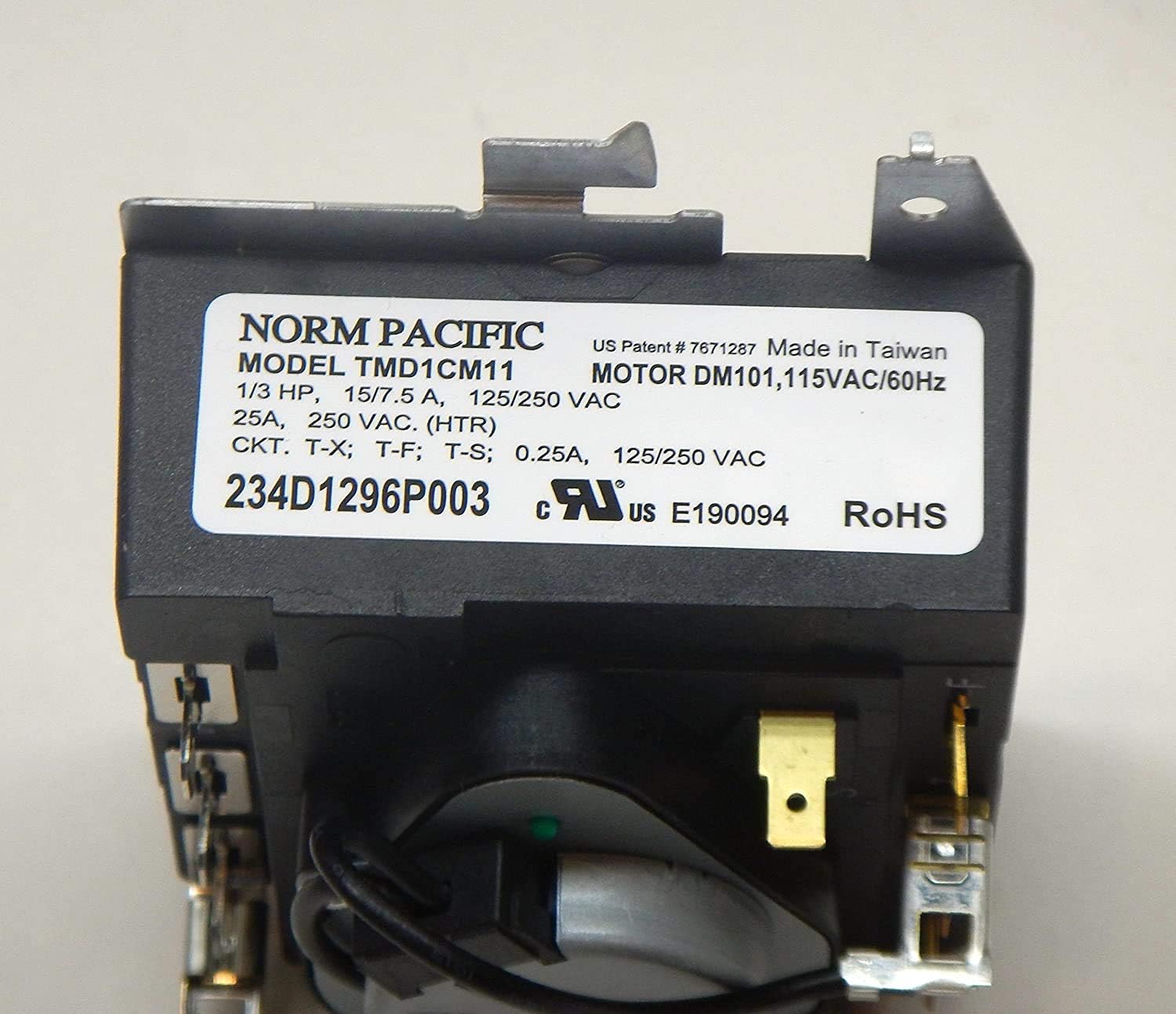 Earthtec - Dryer Cycle Control Timer Model TMD1CM11-234D1296P003