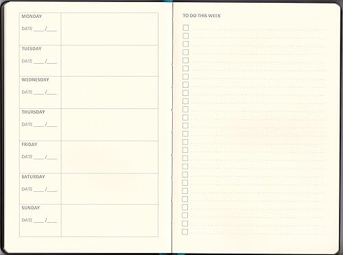 Miniatura 4 de RICCO BELLO - Cuaderno semanal de lista de verificación y paquete de cuadernos de bolsillo para hacer (marrón)