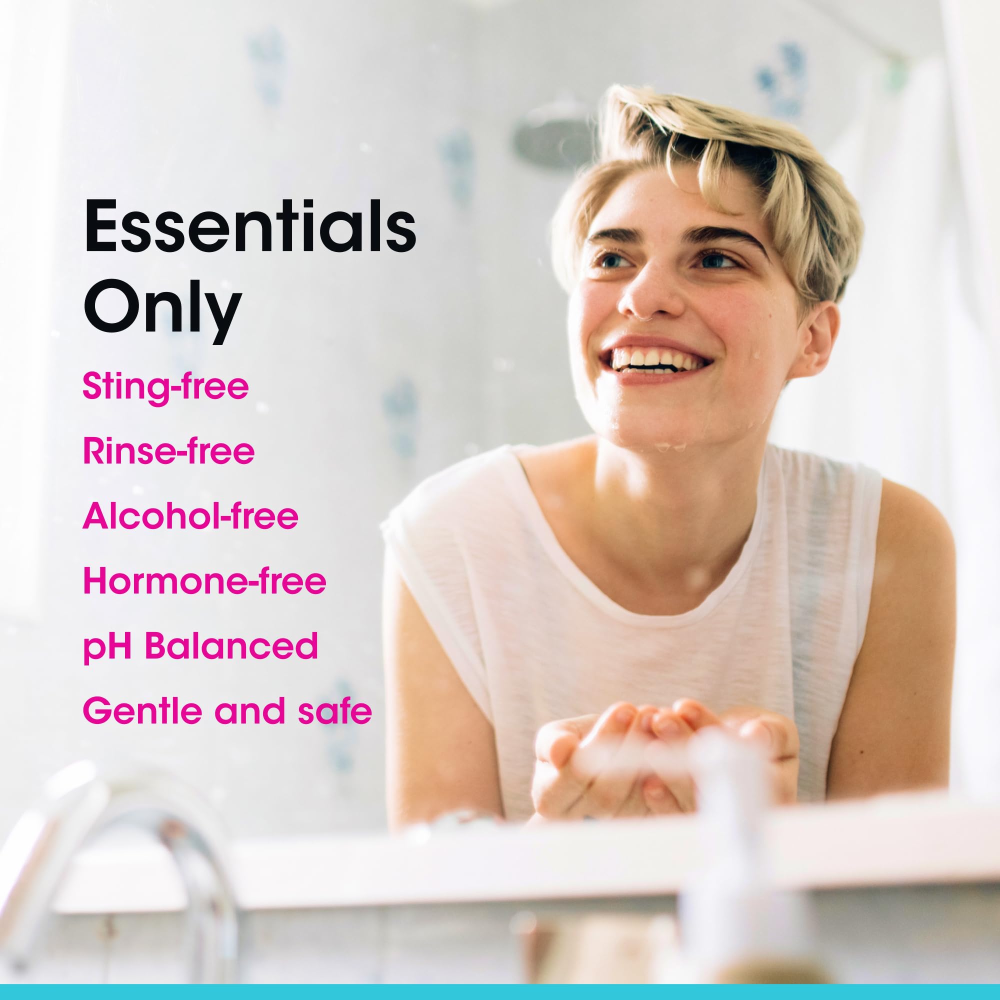 vH essentials Intimate Cleansing Spray with Hypochlorous Acid 3 fl oz – Gentle, pH-Balanced Feminine Cleanser for Odor Control, Freshness & Comfort – Alcohol-Free, Sting-Free