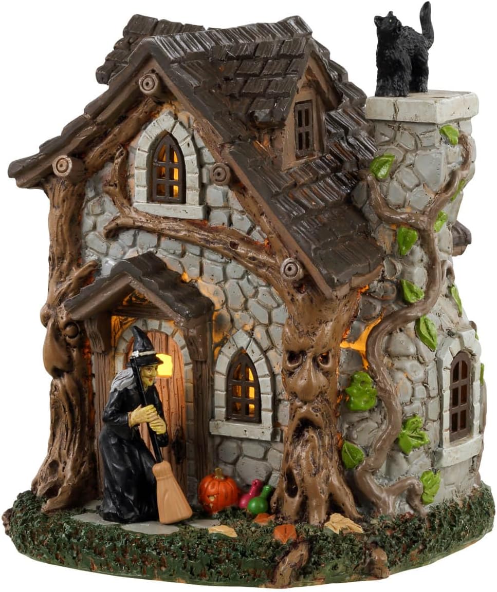 LEMAX Village Collection - Spooky Town Wanda's Cottage Battery Operated Lit Building #34079