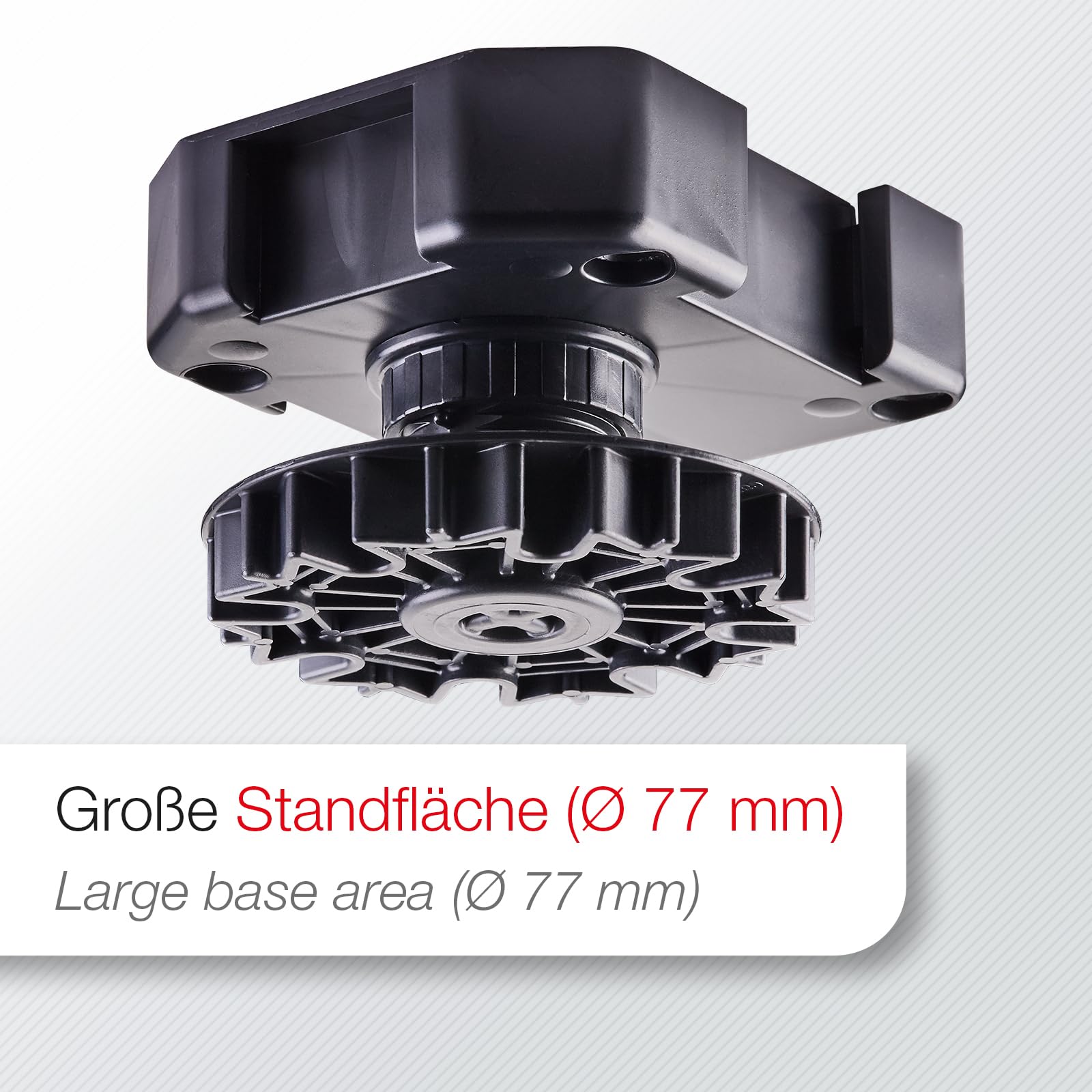 40 stuks SOTECH meubelvoet zwart, hoogte: 200 mm, verstelbaar, belastbaarheid: 500 kg per stelvoet 40 stuks SOTECH meubelvoet zwart, hoogte: 200 mm, verstelbaar, belastbaarheid: 500 kg per stelvoet