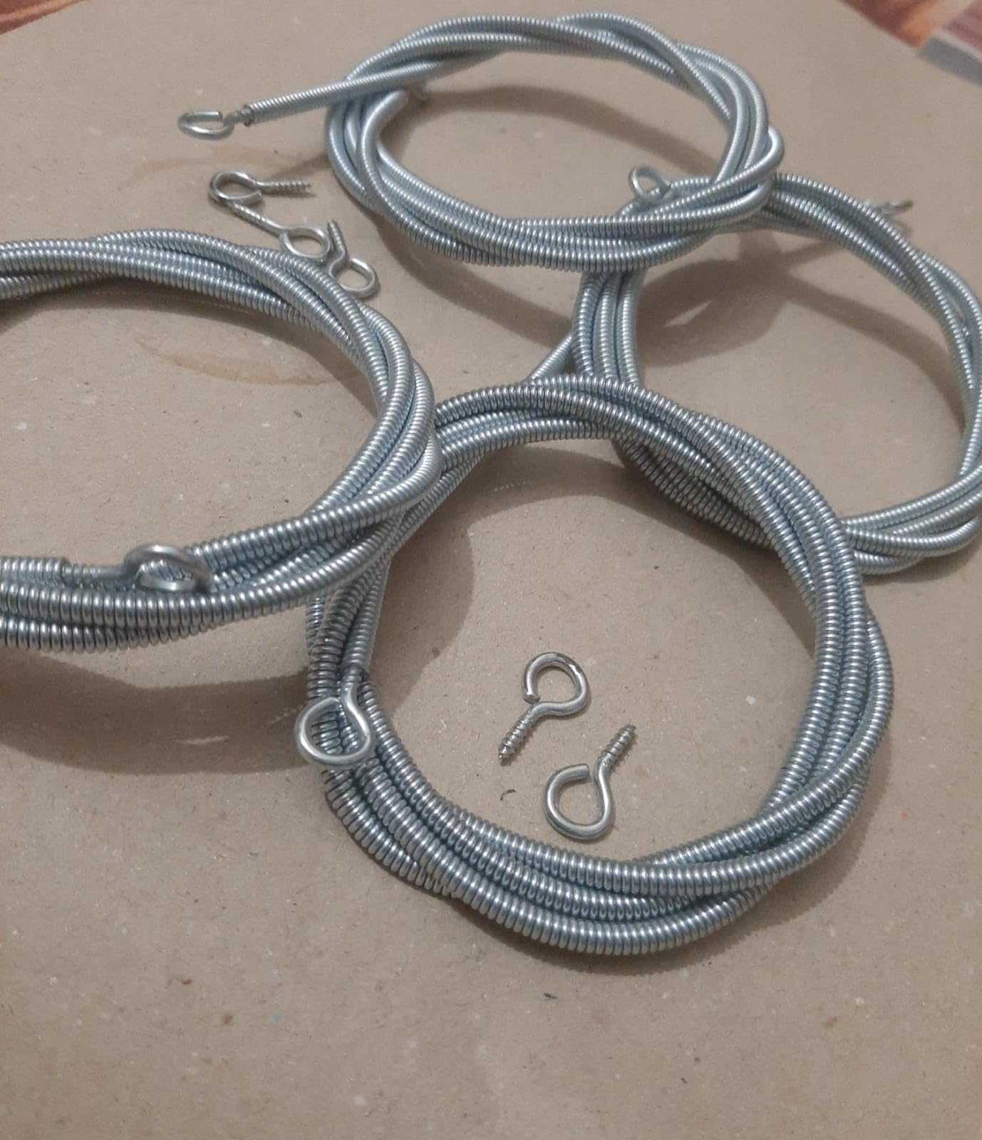 Curtain Hanging Spring Wire, 1 Meter Each, Pack of 4, for 4 Doors-image-35