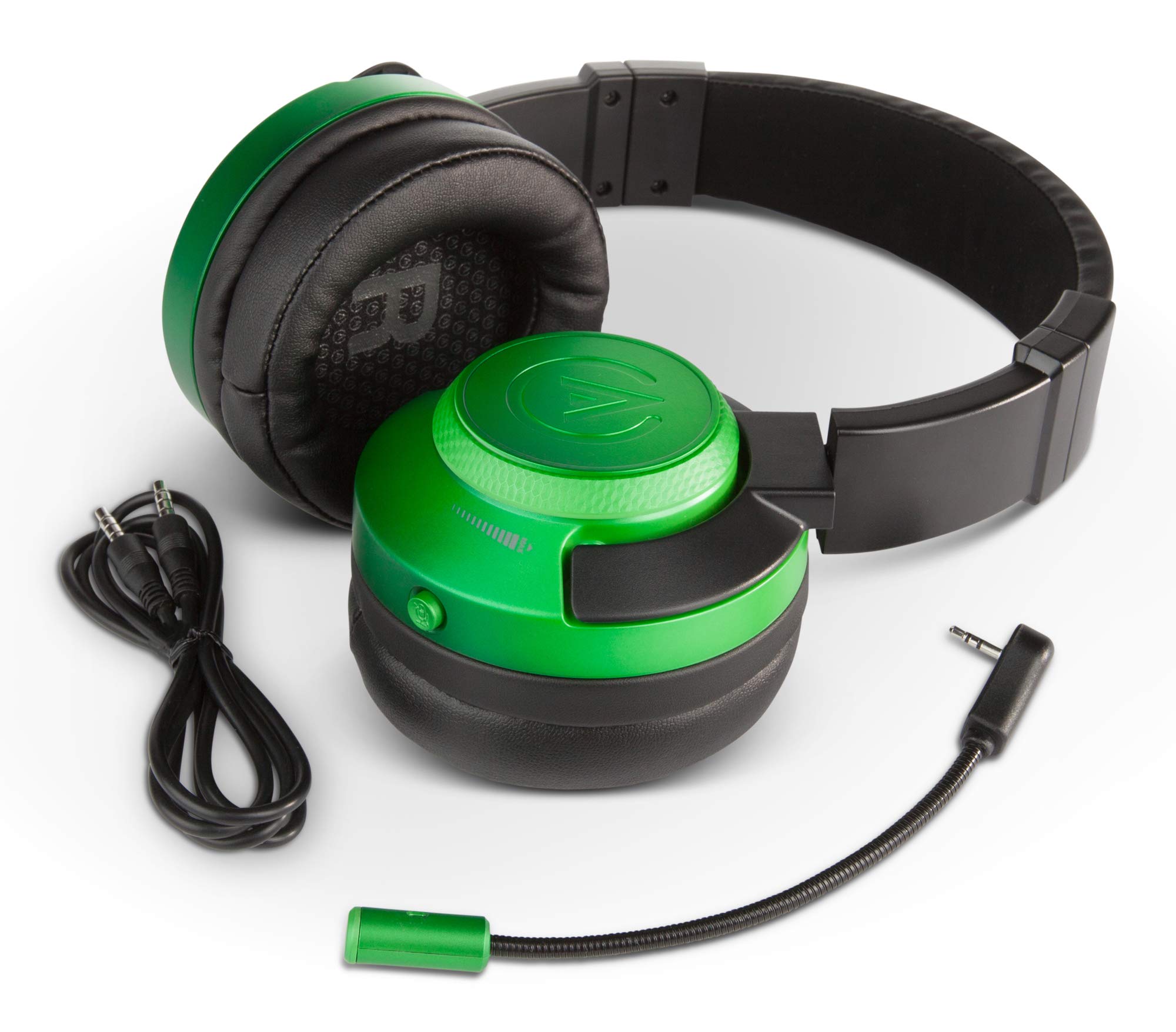 PowerA Fusion Cuffie da Gioco Cablate con Microfono Staccabile - Compatibili con PlayStation 4, Xbox (One, One X, One S, 360), Nintendo Switch, Mac, Android, IOS, Verde Smeraldo Sfumato