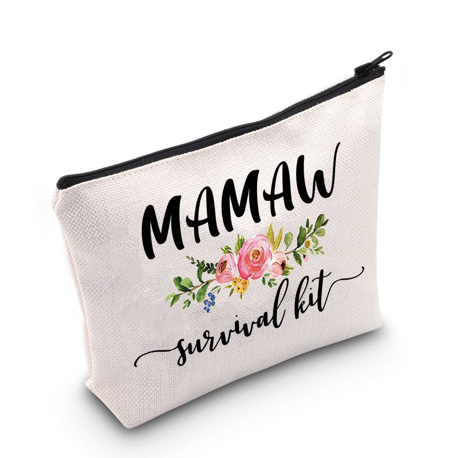 TSOTMO Grandma Gift Mamaw Makeup Bag Mamaw Survival Kit Cosmetic Bag Gift For Grandmother Mom Gift Mother’s Day Gift Best Mamaw Ever Gift, MAMAW kit
