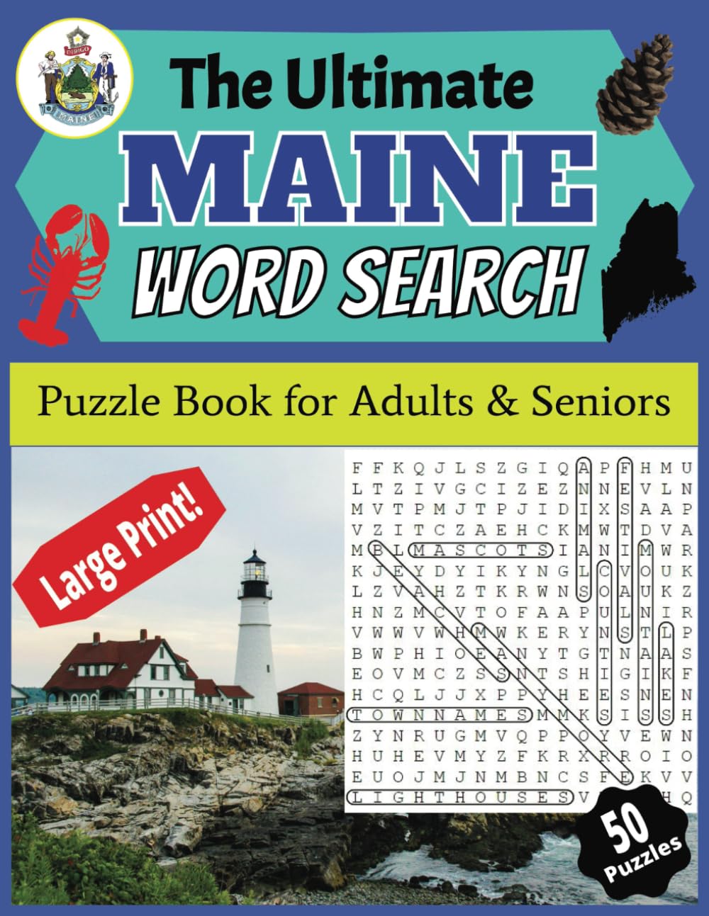 The Ultimate Maine Word Search: Maine Theme Word Search Puzzle Book ...