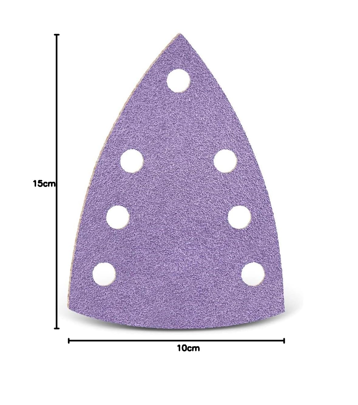 MENZER Purple HD papeles de lija 150 x 100 mm, 7 agujeros (50 pz.) G120