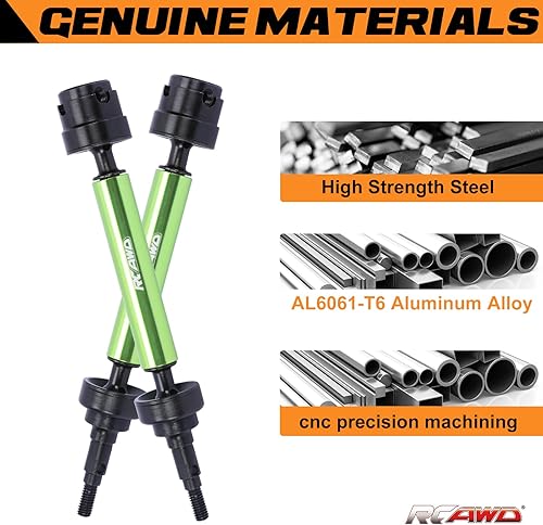 Miniatura 4 de RCAWD para mejoras ARRMA ARRMA 3S y Mega 550, 110 Granite Senton Vorteks Big Rock V3 y Crew Cab Ejes de transmisión, piezas de ejes para