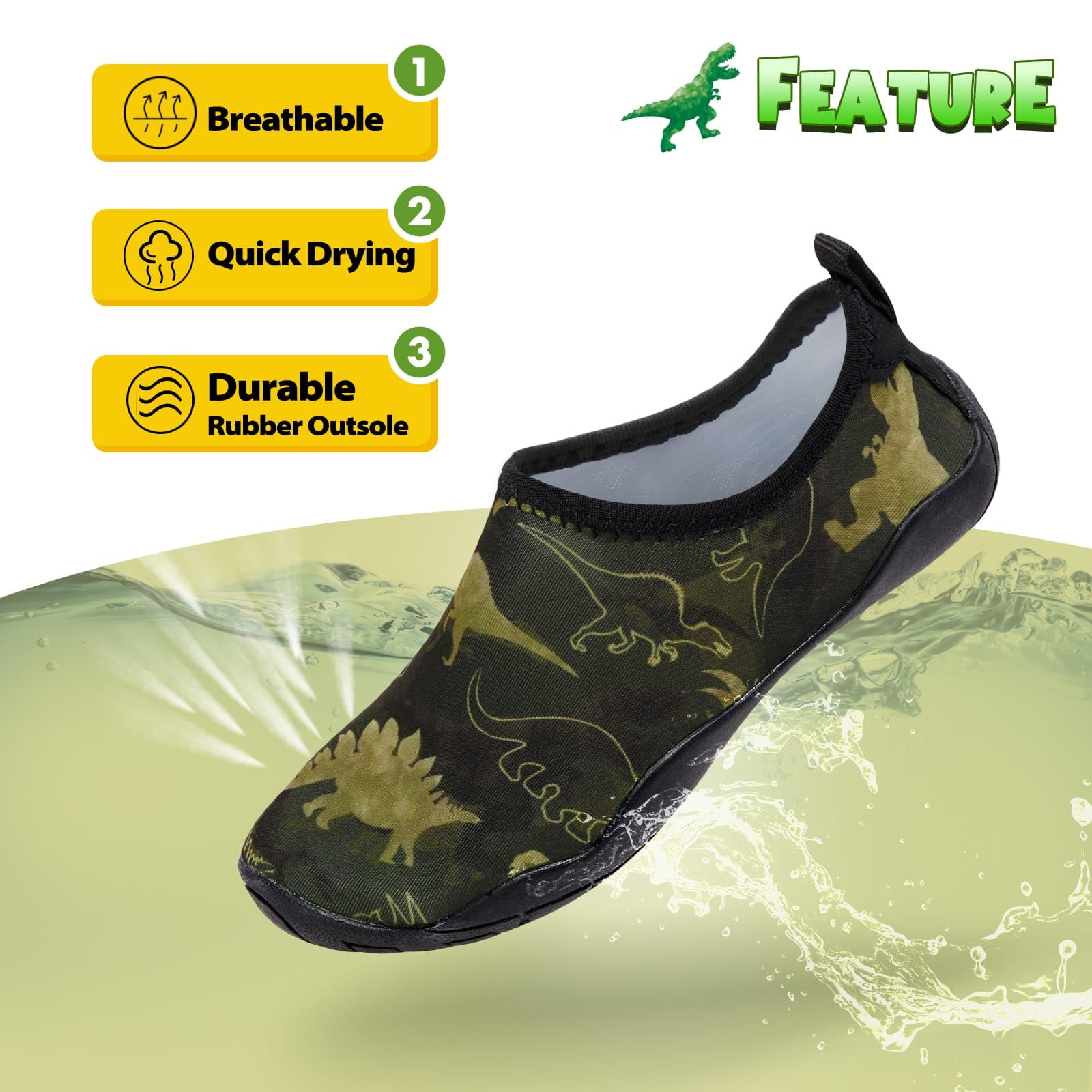 Zapatillas de Playa Descalzas de Secado Rápido Zapatos de Agua para Niños Niños