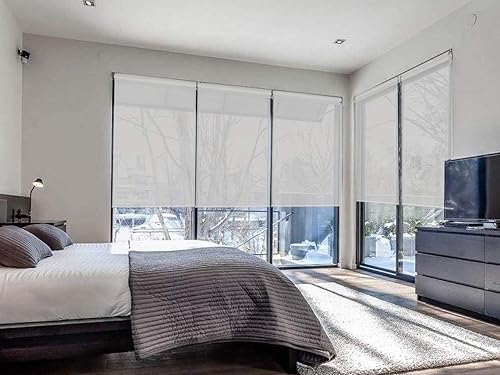 Miniatura 5 de Persianas blackout enrollables personalizadas simples y elegantes, para ventanas, puertas, puertas francesas, ahorro de energía, protección UV,