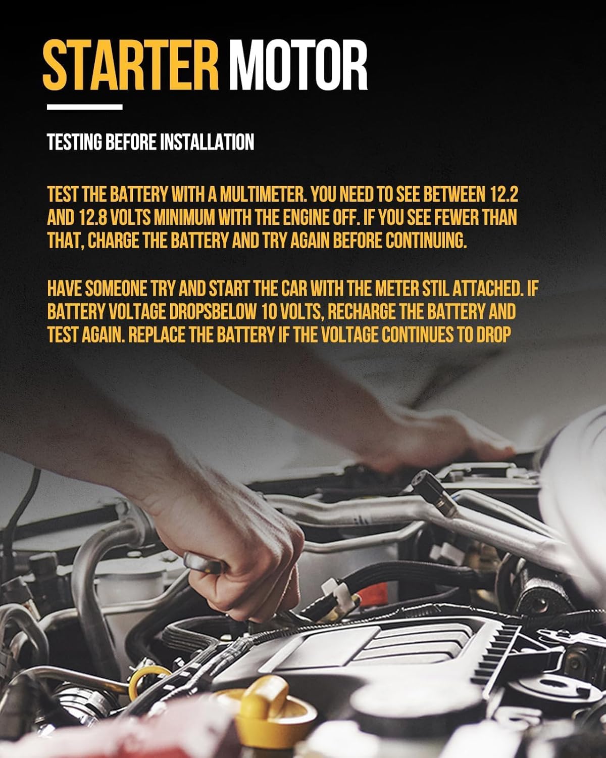 KAC Starter Motor,18493 Starter Fit for Chevy SBC BBC High Torque Tooth 305 396 454 Red 3HP Mini, 3HP, Tooth Flywheel: 153 168