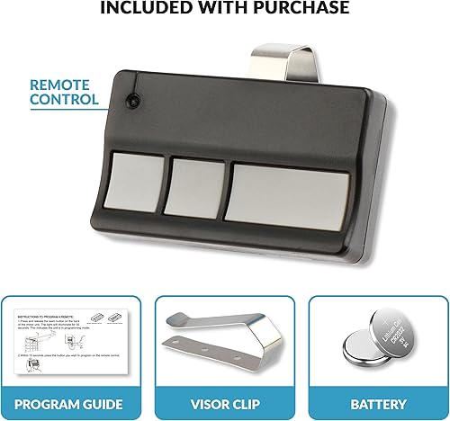 Miniatura 3 de Reemplazo remoto para puerta de garaje LiftMaster 973LM (botón de aprendizaje rojo) (paquete de 2)
