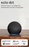 Echo Dot (Ultimo modello) | Altoparlante intelligente Wi-Fi e Bluetooth, suono più potente e dinamico, con Alexa | Antracite Antracite Solo dispositivo