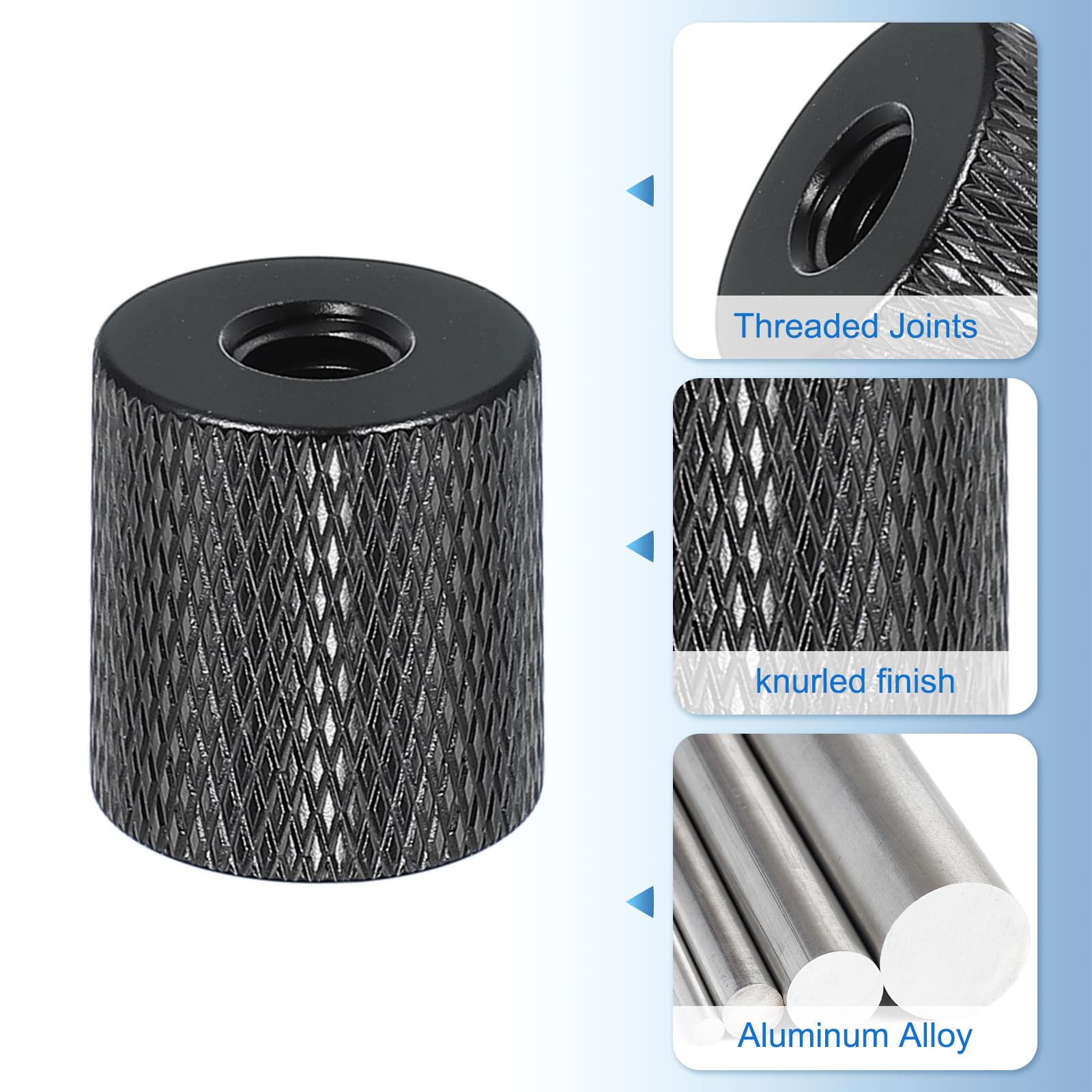 PATIKIL Adattatore Vite Treppiede 1/4" Femmina a 1/4" Femmina, 2 Pezzi Vite per Microfono Vite Fotocamera Convertitore a Doppia Testa per Supporto Microfono Accessori Braccio Magico