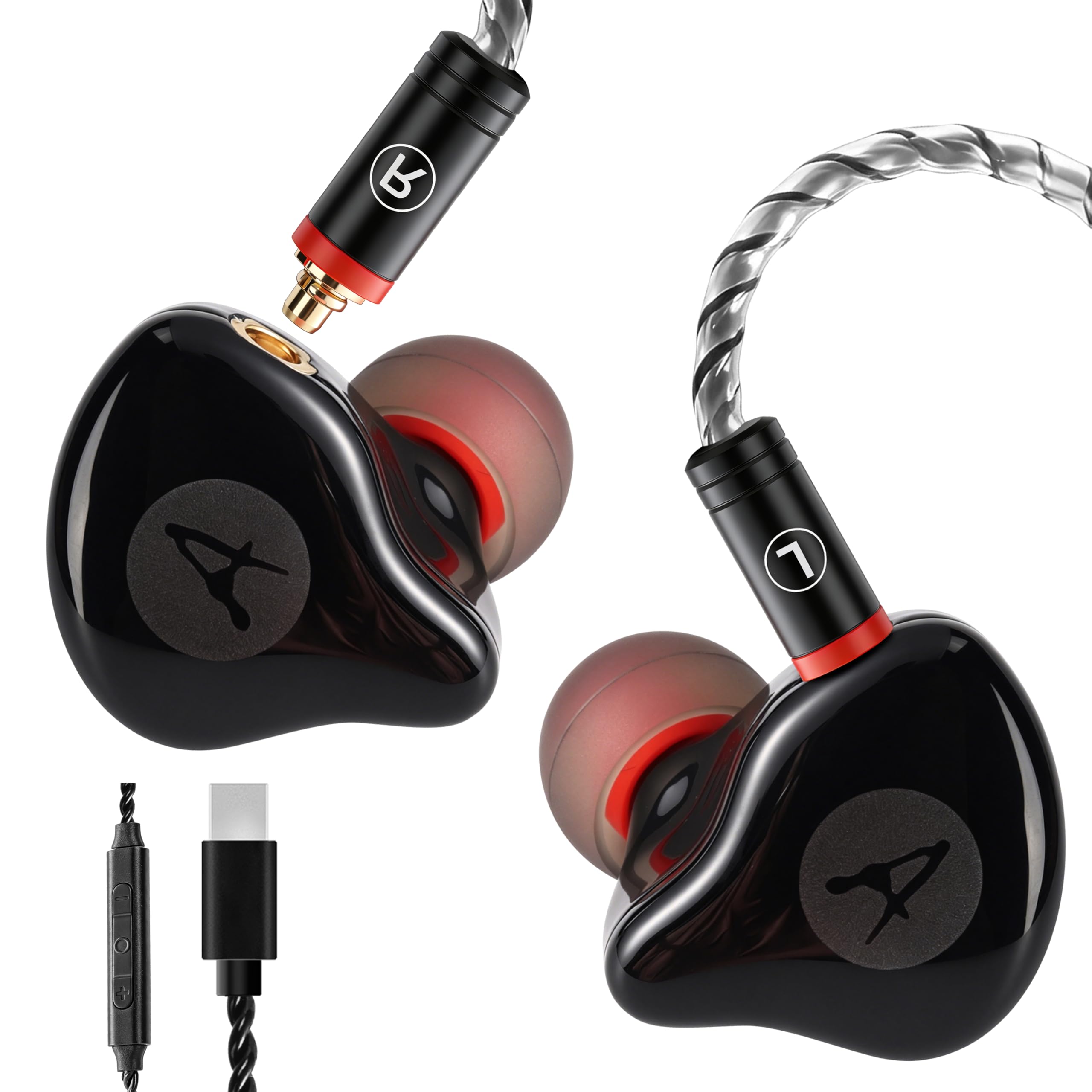 DEMAKE in Ear Monitor with Detachable Type-C Cable