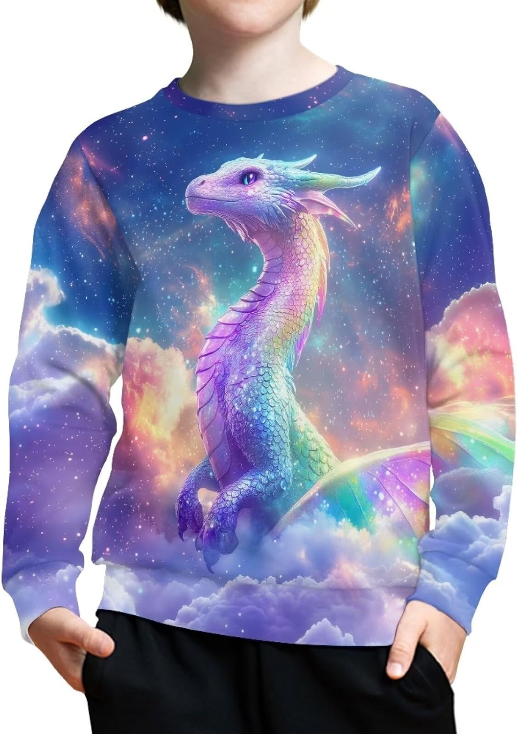 Girls Boys Sweatshirt Fall Outfit Kids Comfy Sweaters Pullover Tops 6-14 Years Old