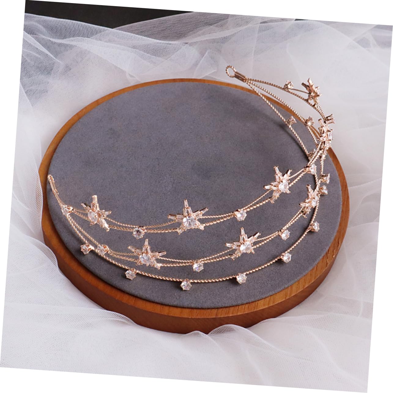 MAGICLULU 3 Piezas Diadema pentagrama para novias novia diadema diamantes imitación las mujeres Diadema con diamantes imitación tiara tocado mujer para boda