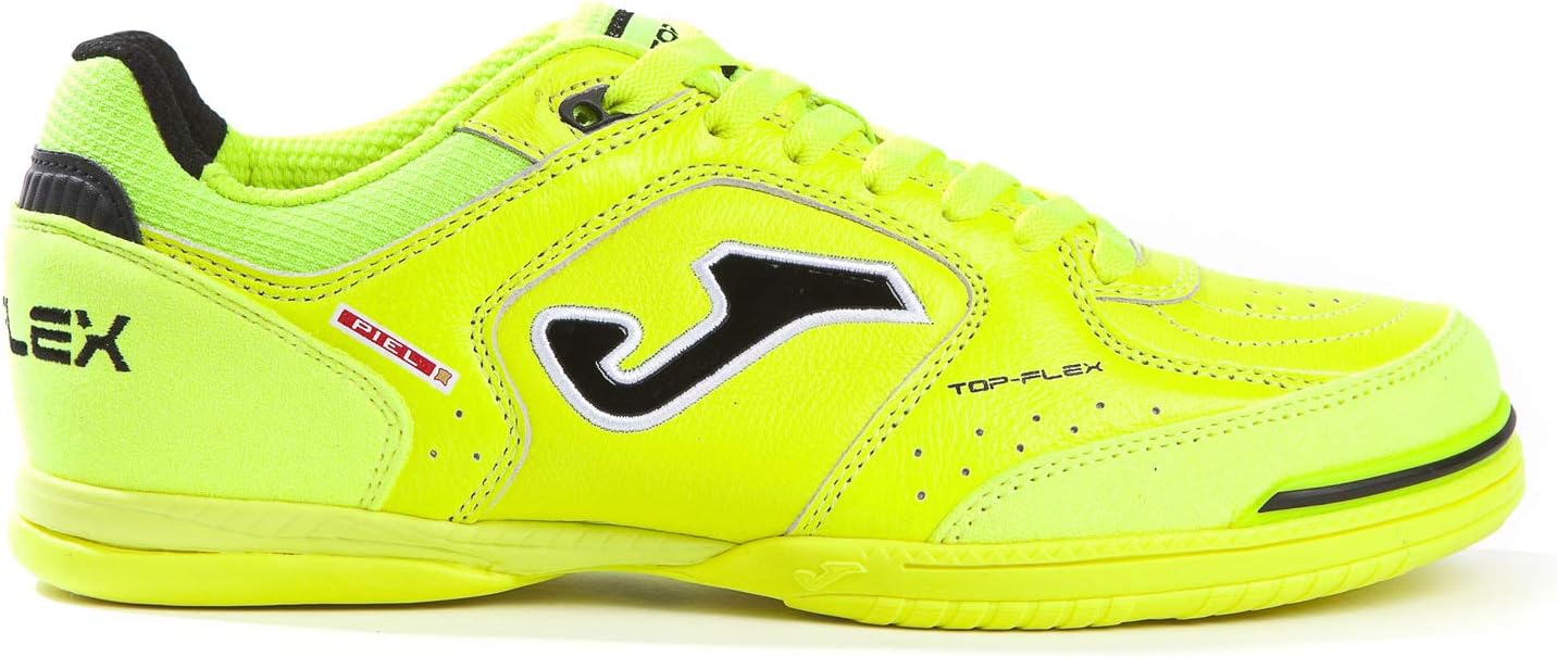 Joma Top Flex Indoor Soccer Shoes (9.5 M US, Lemon Fluor)
