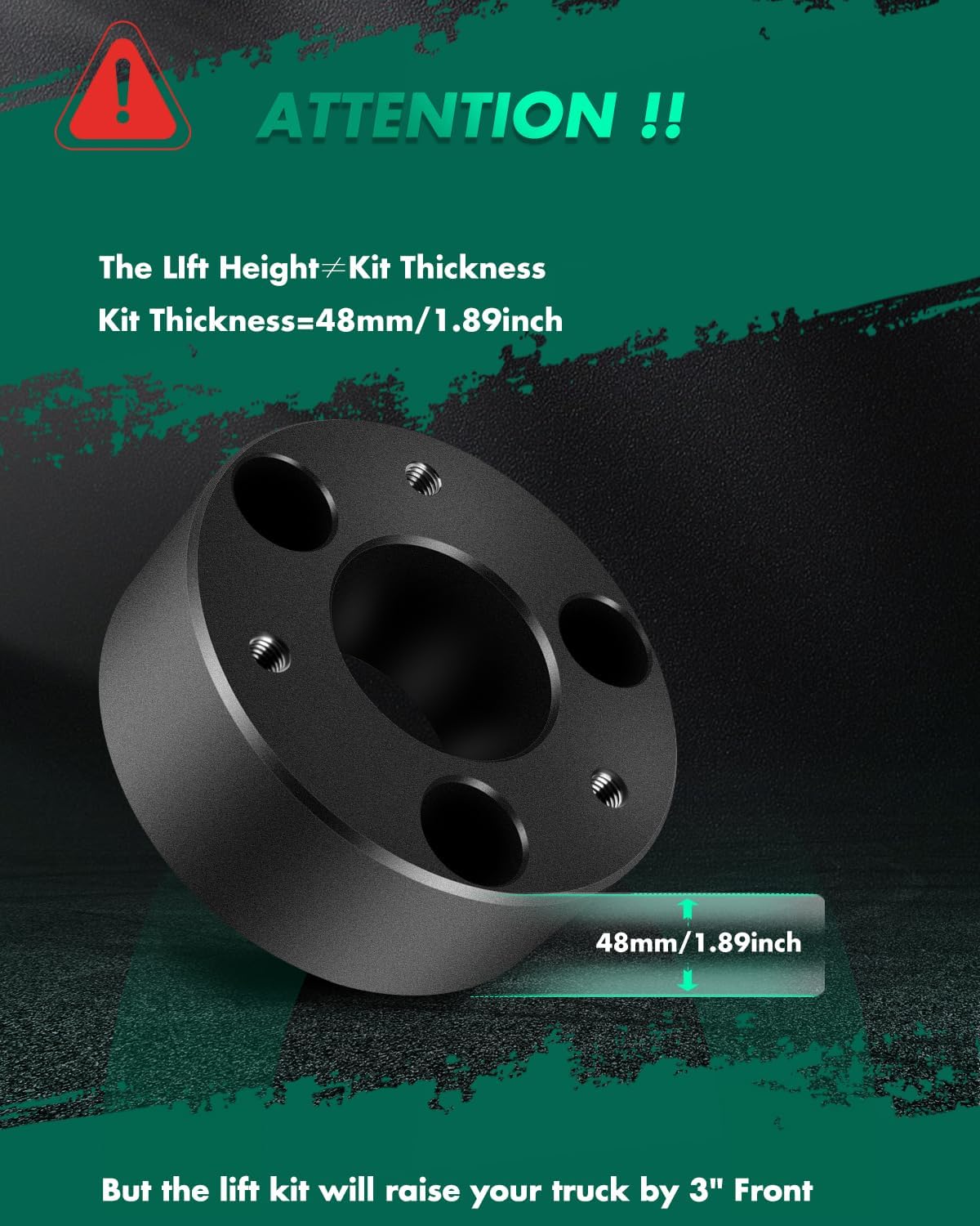SCITOO 3 in Leveling Lift Kit 3 inch Front Strut Spacer Suspension Lift Kits Lift Spacers for Dodge for Ram 1500 (2006-2010) for Ram 1500 (2011-2020)