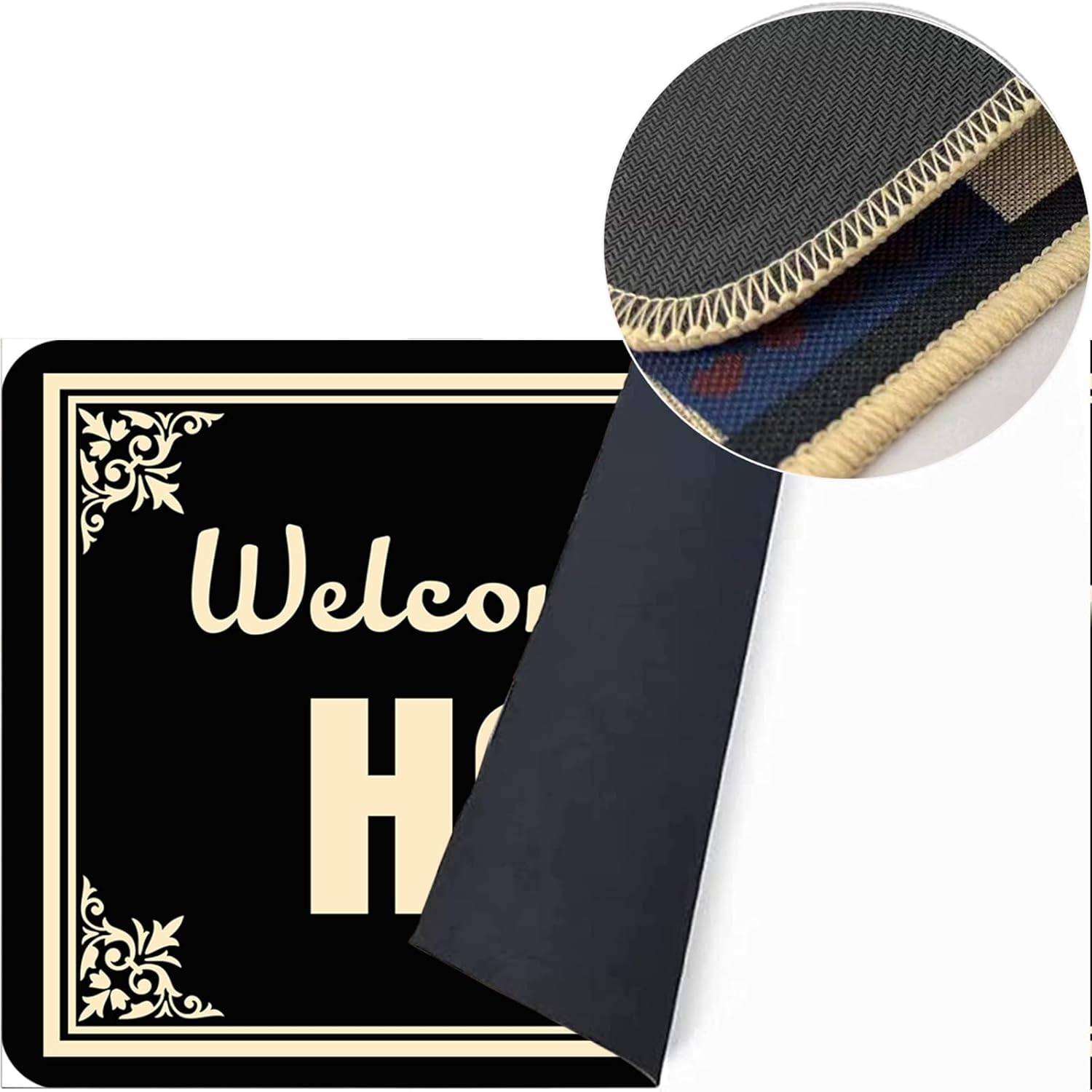 Welcome to Our Home Doormat 30x17 Inch Front Door Mat for Outside Entry Welcome Mat for Entryway Indoor Outdoor Mats for Home & Office Home Porch Decor Housewarming Gift