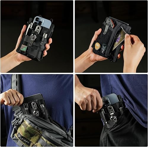 Miniatura 9 de VIPERADE VE16 - Bolsa EDC para hombre, organizador de bolsillo multiherramienta para equipos EDC