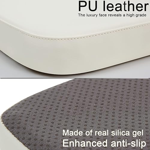 Miniatura 4 de BUYUE Juego de 4 cojines magnéticos antideslizantes mejorados para taburetes de bar, de piel sintética de lujo, impermeables, para taburetes de