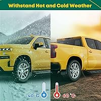 Vista 8 de YHTAUTO Juego de 4 protectores contra salpicaduras de barro para Ford F-150 2015-2020, con guardabarros de fábrica