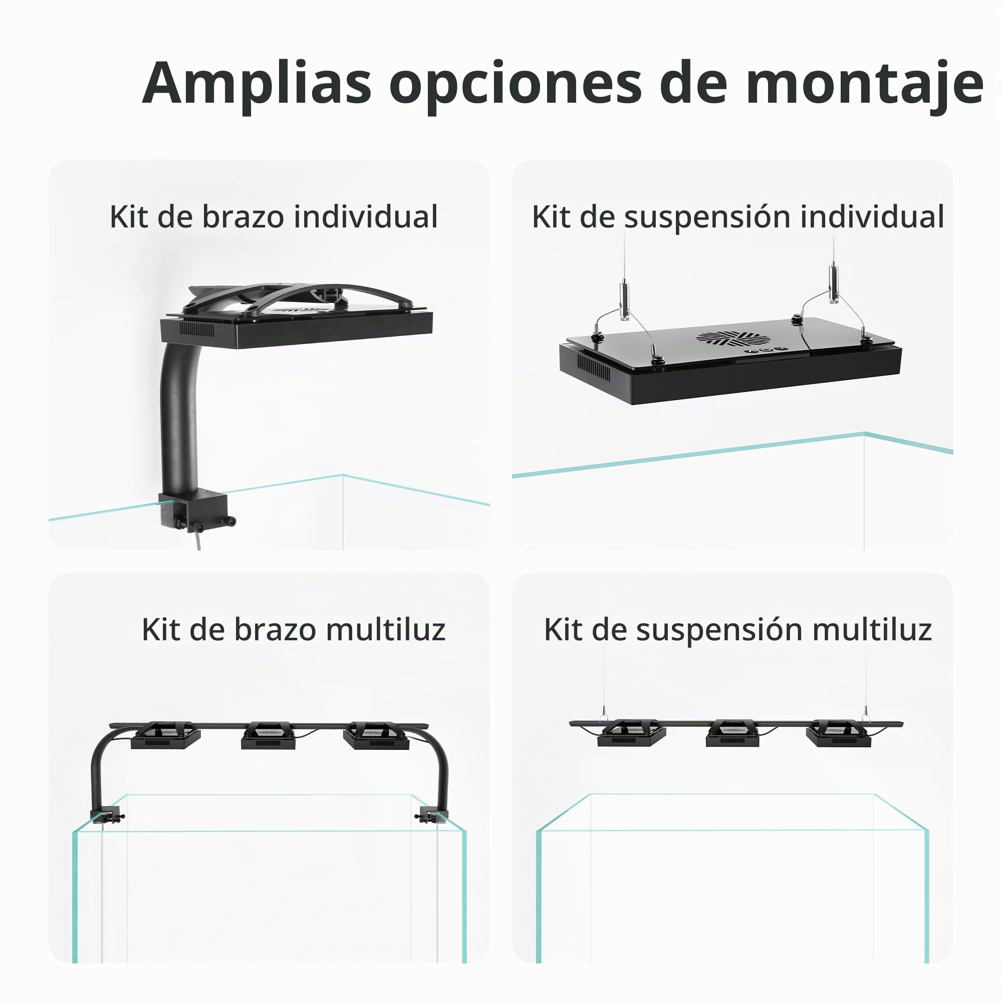 NICREW HyperReef 100 Gen 2 Luz LED para Acuarios Marinos, Iluminación 100W para Corales SPS/LPS y Peceras de Agua Salada, Espectro Mejorado con Violeta y Azul, 5 Canales Programables