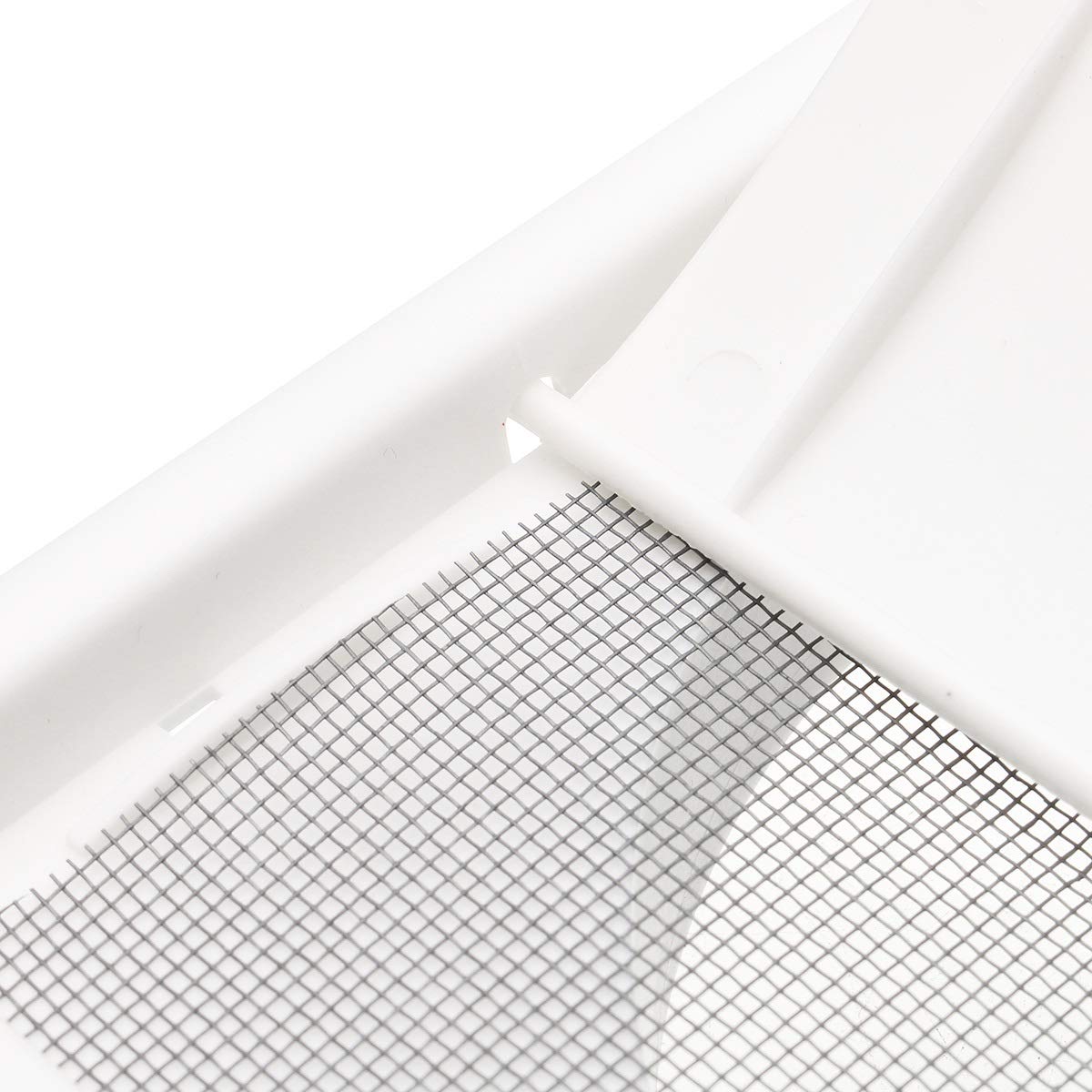 Griglia di ventilazione a parete in plastica | Bianco 200x200x40mm 6 pollici 150mm: Bagno Cucina Idroponica Riscaldamento Raffreddamento