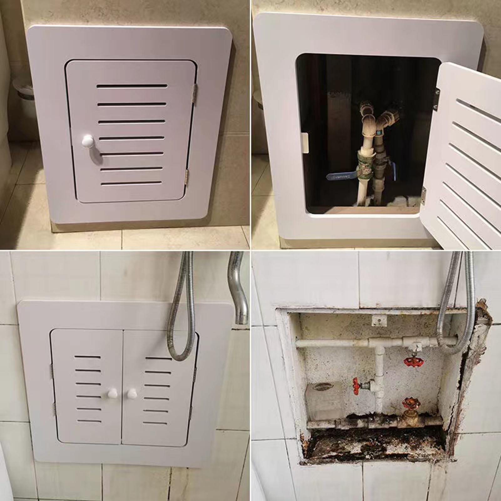 Ciężka osłona grzejnika parowego panel dostępu do drzwi hydraulika inspekcja płyta kreskowa do łazienki i salonu 60 x 60 cm i design