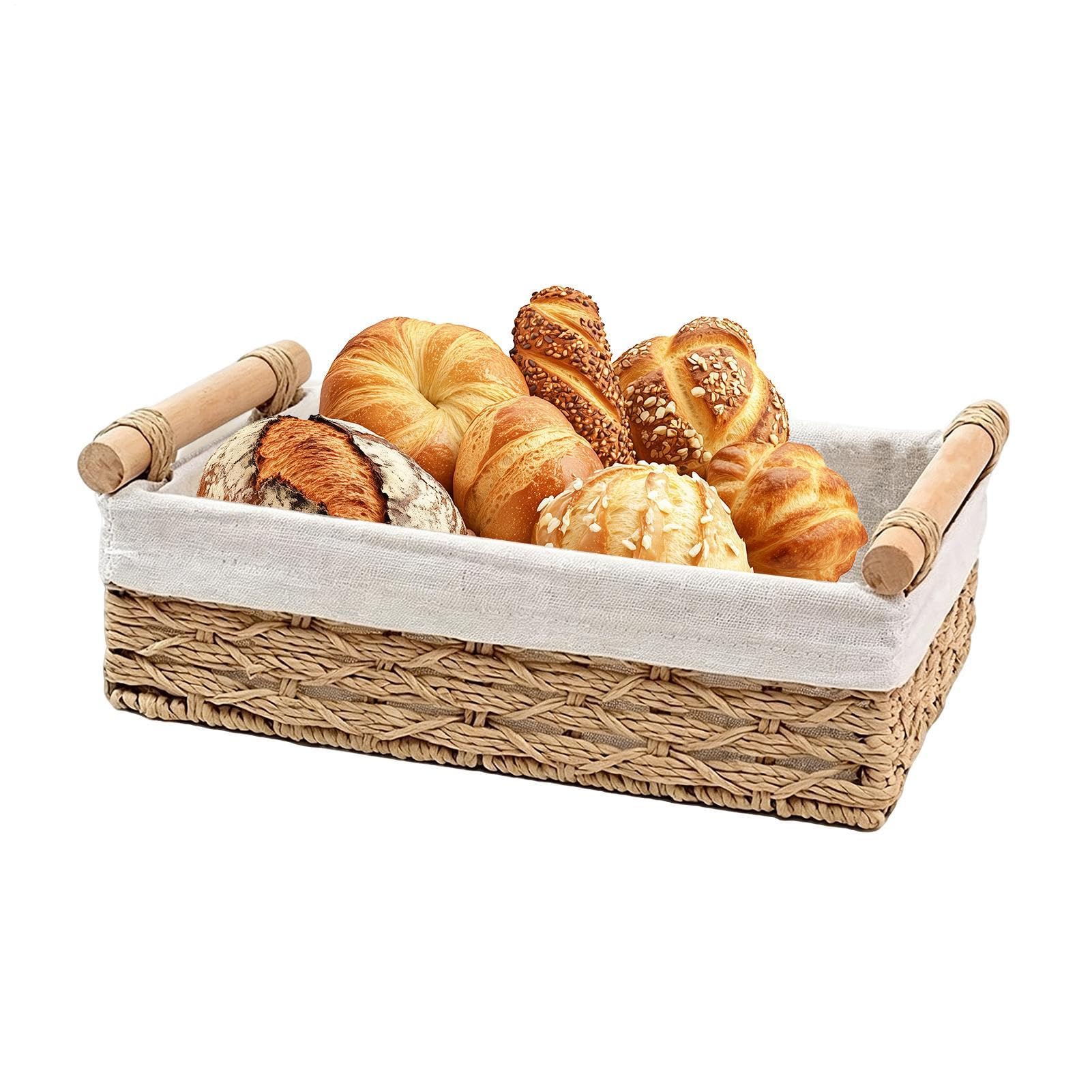 Panier de rangement en osier tressé pour trier le garde-manger et la table