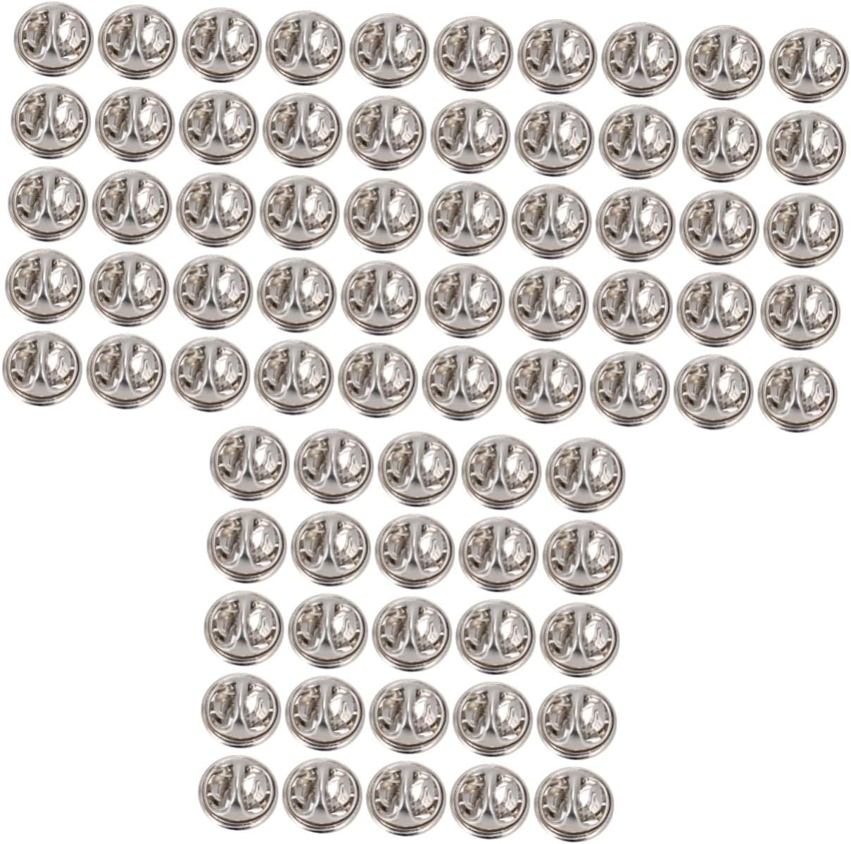 NUOBESTY 3sets Lapel Pins Buckles Nickel Lapel Holder Tie Tacks Pins DIY Brooch Clasps Craft Accessories 200pcs*3