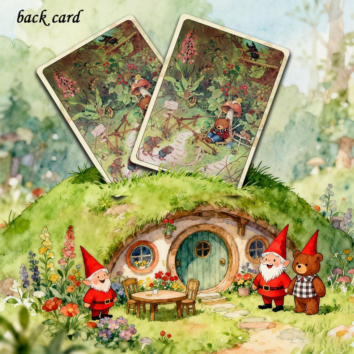 Playing Cards, Poker Cards, 54-Card Serial Story Illustration Playing Card, Dual-Sided Non-Slip Texture Design, Perfect